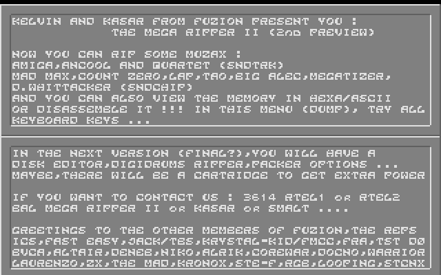 Mega Ripper atari screenshot